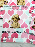Valentine Cards | Preschool Elementary School Valentines | Non Candy Valentines | Valentine Pocket Hugs | Valentine Gifts | Kids Valentines
