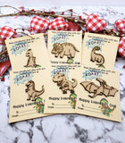 Valentine Cards | Preschool Elementary School Valentines | Non Candy Valentines | Valentine Pocket Hugs | Valentine Gifts | Dinosaur Cards