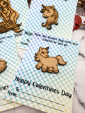Valentine Cards | Preschool Elementary School Valentines | Non Candy Valentines | Valentine Pocket Hugs | Valentine Gifts | Kids Valentines