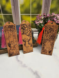 Wood Fairy Themed Bookmarks | Great Gift for Booklovers and Fairy Lovers | Set of 3 Wooden Bookmarks with Fairies