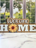 Welcome Home Door Sign with Interchangeable parts | Holiday Front Door Sign | Wood Hanging Door Sign with Magnetic Custom Seasonal Signs