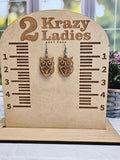 Wood Handmade Owl Dangle Earrings | Cute Laser Cut Owl Hanging Earrings | Beautiful Jewelry Gift | Lightweight Wood Earrings