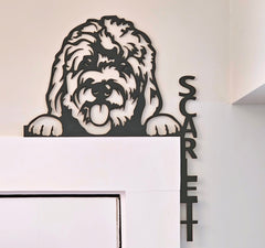 Doodle Door Decor | Custom Door Decor | Doodle Gift | Door Trim Sitter | Personalized Doodle Gift | Custom Trim Sitter | Dog Mom Gift