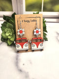 Wood Handmade Hippie Van Dangle Earrings | Cute Van Engraved Hanging Earrings | Beautiful Jewelry Gift | Lightweight Wood Earrings