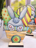Easter Shelf Sitters | Easter home Decor | Spring Decor | Wood Home Decor | Easter Bunnies | Easter Eggs | Easter Train