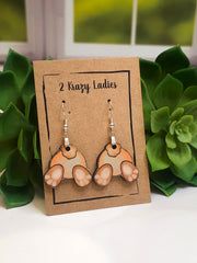 Bunny Butt Dangle Earrings - Custom Easter Jewelry - Easter Bunny Gift Idea