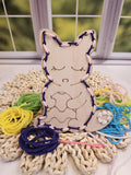 Kids Sewing Kit | Easter Bunny Kit | DIY Sewing Craft | Yarn Crafts | Learn to Sew Kit | Crafting Kit for Kids | Personalized Craft Kit
