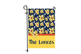 Personalized Yellow Daisy Garden Flag - 12 x 18 Summer Family Name Flag - Custom Garden Decor