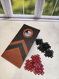 Desk Cornhole Game Toy Desktop Tabletop Decor | Office or Teacher Gift | Red and Black
