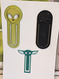Alien Bookmark Set | 3-piece Alien 3D Printed Bookmarks