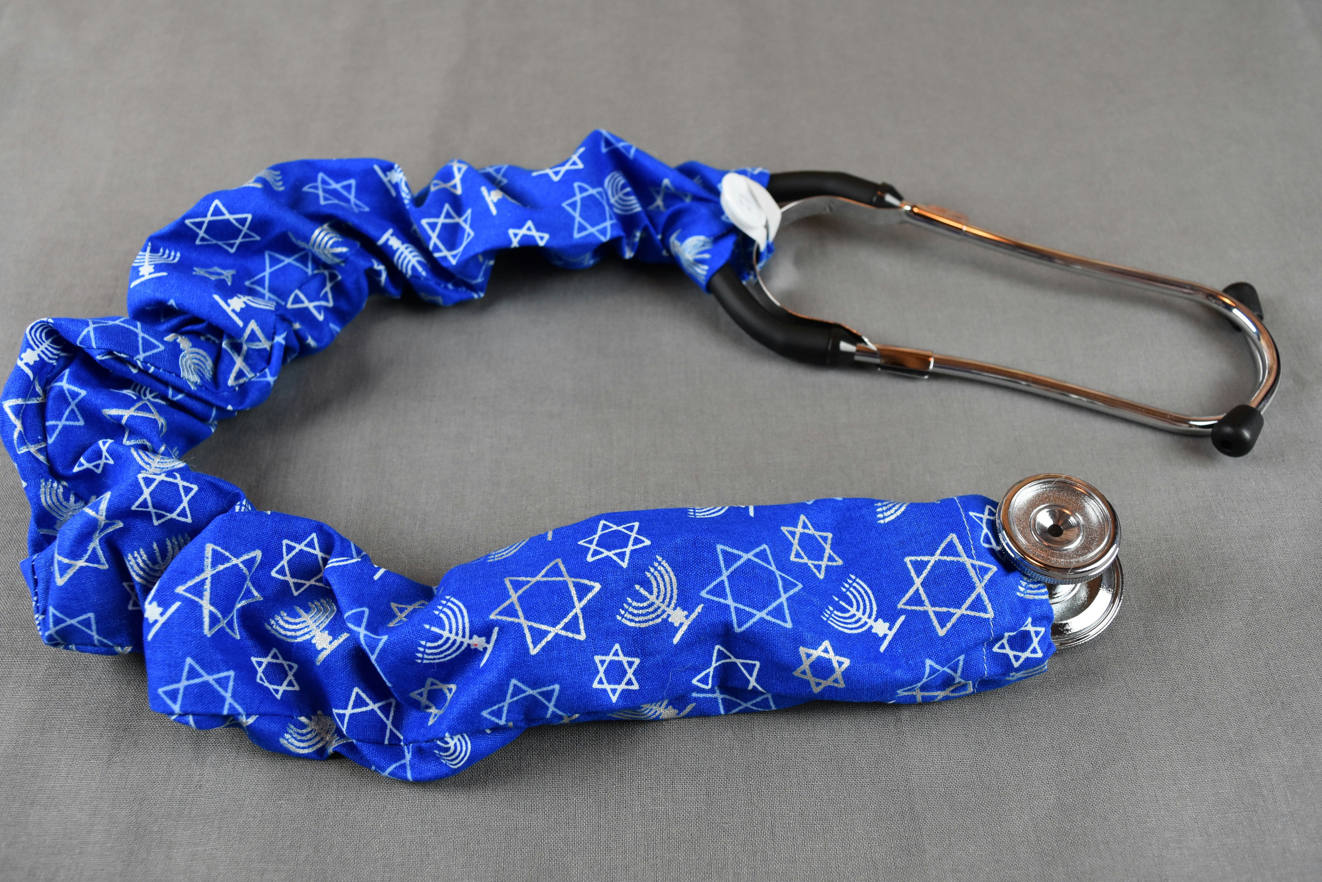 Stethoscope Cover Holiday - Hanukkah Fabric