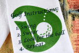 Golf Towel - Golf Instructions