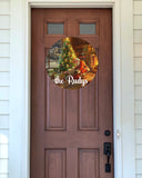 Door Hanger - Personalized Santa Scene