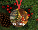 Christmas Ornament - Personalized Family Santa Scene