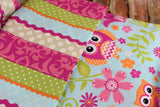 18 Inch Doll Bedding Set with Pink OWL Design - Perfect Gift for Girls - Includes Blanket and Pillow