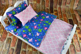 18 inch Doll Bedding - Flamingo Themed  Mattress Included  Perfect Gift for Girls and Pet Owners