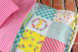 Doll Bedding and Mattress Set for 18 in and 20 in Baby Dolls in Pink