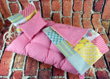 Doll Bedding and Mattress Set for 18 in and 20 in Baby Dolls in Pink