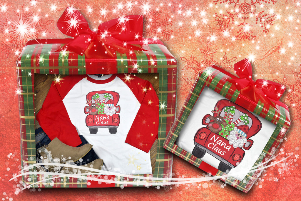 Custom Womens Christmas Shirt - Personalized Holiday Top for Grandma MiMi Nana Gigi - Gifts for Mom