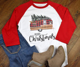 Vintage Christmas Camper Plus Size Womens Holiday Shirt - Gifts for Her