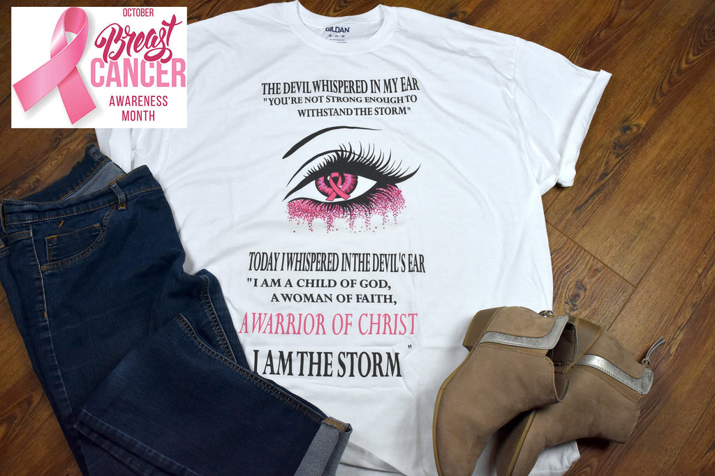 Breast Cancer Awareness Shirt  October Pink T-Shirt  Gifts for Women and Moms  Pink Ribbon Design