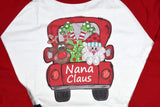 Custom Womens Christmas Shirt - Personalized Holiday Top for Grandma MiMi Nana Gigi - Gifts for Mom