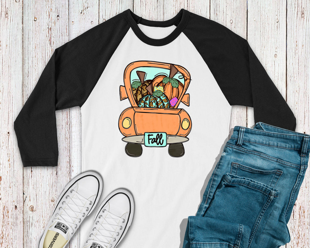 Vintage Fall Truck Shirt for Plus Size Ladies  Cute Gift for Her   Plus Size Top  Autumn Truck Tee