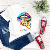 Let it Be Lips Shirt  Plus Size Raglan for Ladies  Gifts for Her