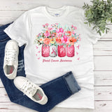 Cute Breast Cancer Awareness Shirt  October Pink Top for Women  Plus Size Raglan T-Shirt  Supportive Cancer Gifts