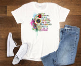 Womens Skull Raglan Shirt  Plus Size Storm Graphic  Trendy Ladies Top  Mom Shirt