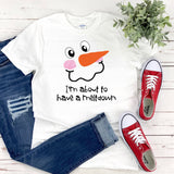 Womens Snowman Winter Humor Plus Size Custom Shirt - Meltdown Funny Ladies Tee