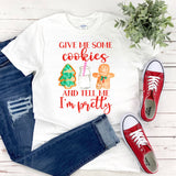 Christmas Cookie Plus Size Shirt for Women  Festive Holiday Season Tee  Merry Christmas Ladies Top