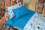 Mermaid Doll Bedding Set for 18" and 20" Dolls - Includes Mattress and Matching Accessories