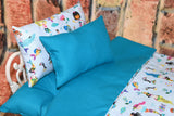 Mermaid Doll Bedding Set for 18" and 20" Dolls - Includes Mattress and Matching Accessories