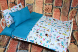 Mermaid Doll Bedding Set for 18" and 20" Dolls - Includes Mattress and Matching Accessories