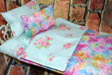 18 in Doll Bedding Set - Teal Pet Bed Blanket and Mattress - Perfect Gifts for Girls