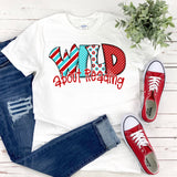 Wild About Reading Tee  Plus Size Womens Shirt for Teachers  Read Across America