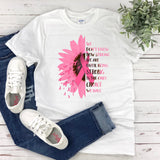 Breast Cancer Awareness Pink T-Shirt for Women  October Cancer Ribbon Shirt  Gifts for Mom