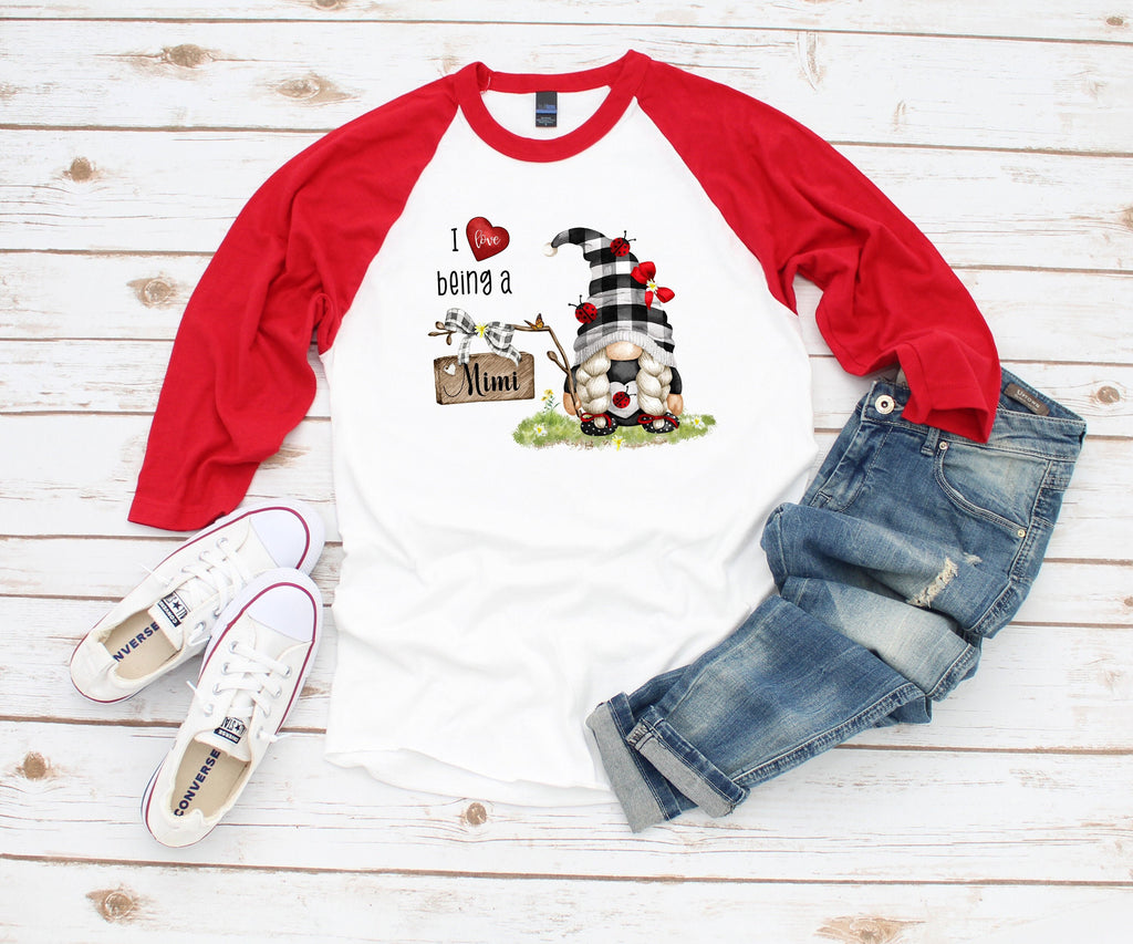 Grandma Gnome Personalized Shirt  Mothers Day Gift for Mom  Plus Size  MiMi NaNa Grandma  Mom Gift