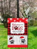 Christmas Garden Flag  Personalized 12x18 Pet Flag  Custom Holiday Decoration for Garden  Dog Lovers Holiday Gift