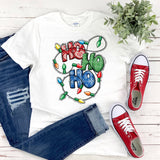 Holiday Ladies T-Shirt  Festive Christmas Top  Plus Size  Womans Clothing