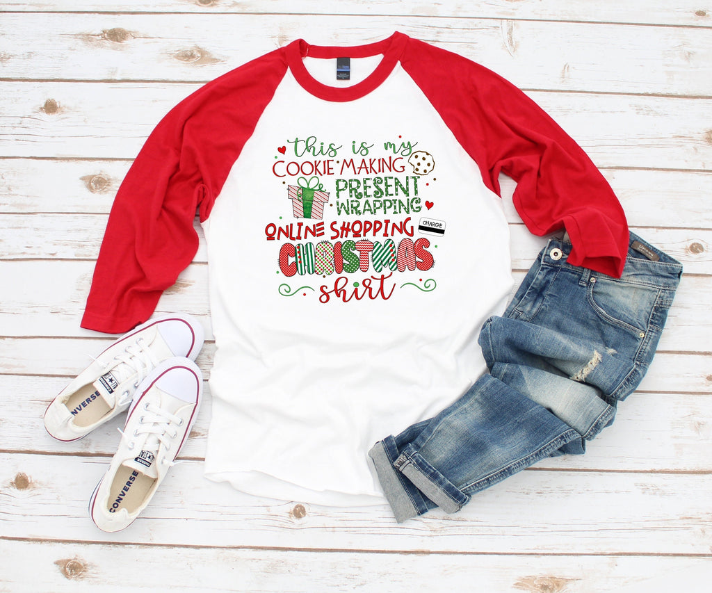 Christmas Shopping Holiday Shirt for Women  Plus Size  Merry Christmas