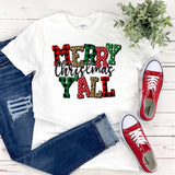 Christmas Yall Shirt  Funny Holiday Shirt  Plus Size Womens Tee