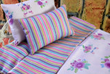 18 20 inch Doll Bedding - Purple Unicorn Print for Girls Baby Doll or Pet Dog Bed