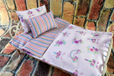 18 20 inch Doll Bedding - Purple Unicorn Print for Girls Baby Doll or Pet Dog Bed