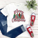 Festive Christmas Tree Plus Size Womens Holiday Shirt - Merry Christmas Top for Ladies