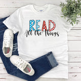 Read Across America  Teacher Reading Shirt  Plus Size Womens Shirt  All Things Read  Ladies Reading Tee