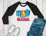 Wild About Reading Teacher Shirt  Plus Size Womens Reading Tee  Read Across America  Fun Reading Shirt