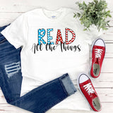 Read Across America  Teacher Reading Shirt  Plus Size Womens Shirt  All Things Read  Ladies Reading Tee