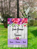 Custom Personalized Garden Flag - Welcome Family and Grandkids - 12x18 - Grandmas Favorite